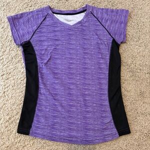 Women's Starting Point Purple and Black Athletic Top, size small